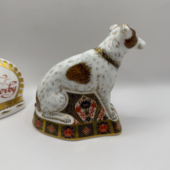 Royal Crown Derby Imari Jack Russell Terrier gold stopper. Ltd edition of 150 - Picture 5 of 11